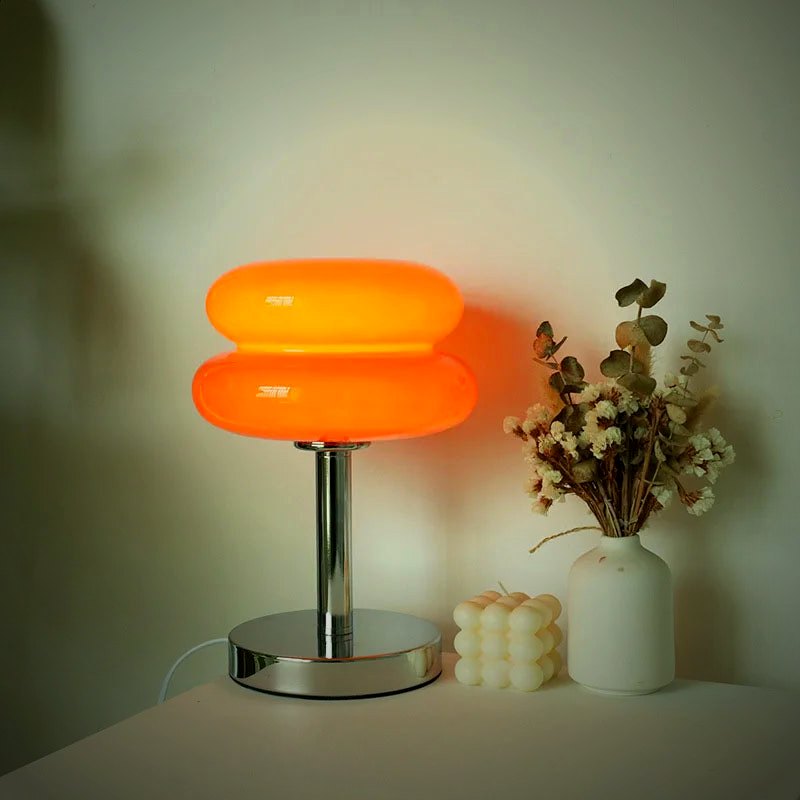 The Amber Pair Dome Table Lamp Set