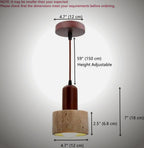 Sena Travertine Stone Pendant Light