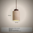 Suna Travertine Stone Pendant Light